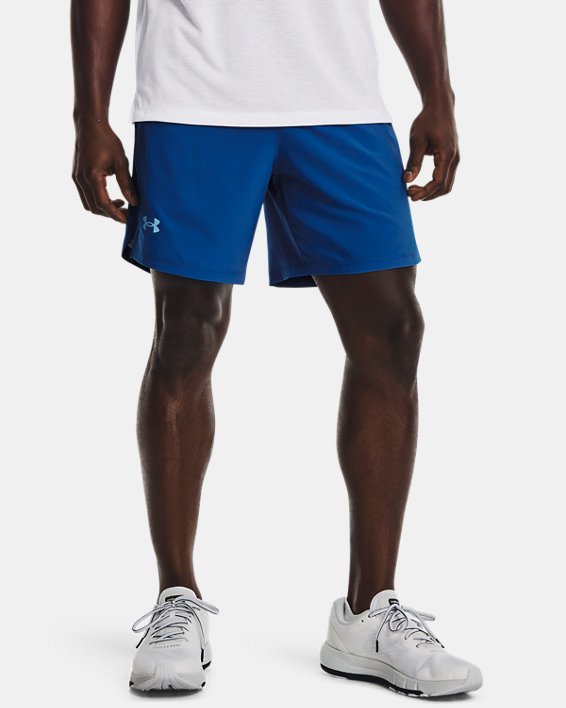 Men's UA Launch SW 7'' WM Shorts, Blue, pdpMainDesktop image number 0